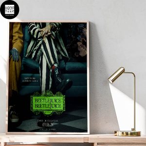 Beetlejuice Movie We Saved A Seat For You In Theaters September 6 2024 Fan Gifts Home Decor Poster Canvas