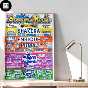 Besame Mucho Fest 2024 Lineup Fan Gifts Home Decor Poster Canvas