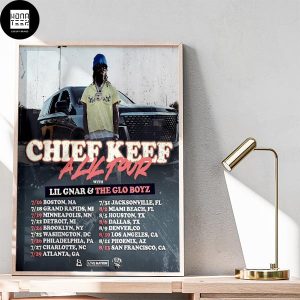 Chief Keef All Tour 2024 Date Fan Gifts Home Decor Poster Canvas