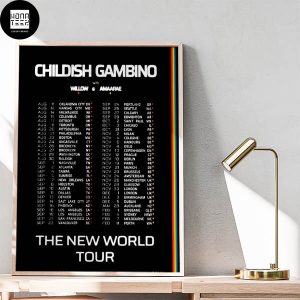 Childish Gambino Announces The New World Tour Dates 2024-2025 Fan Gifts Home Decor Poster Canvas