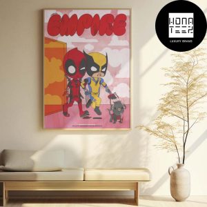 Deadpool And Wolverine New Cover Of Empire Magazine Pink Colors Fan Gifts Home Decor Poster Canvas