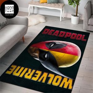 Deadpool And Wolverine Signature Logo Fan Gifts Luxury Rug