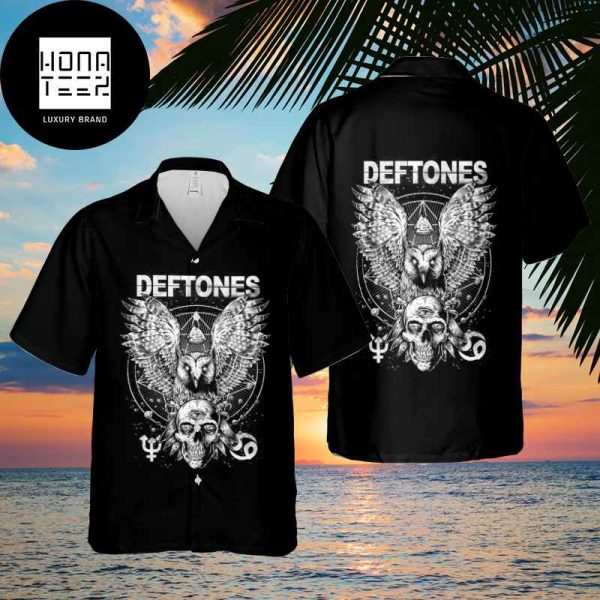 Deftones Skull And Owl Signature 2024 Trendy Hawaiian Shirt
