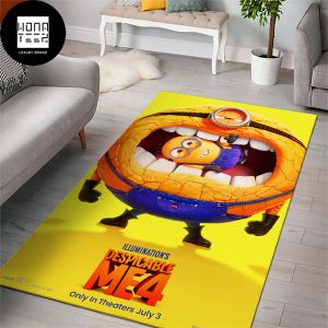Despicable Me 4 New Poster This One Got Bite In Theaters July 03 2024 Luxury Rug