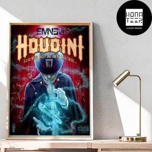 Eminem Announces New Single Houdini Fan Gifts Home Decor Poster Canvas