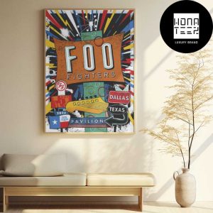 Foo Fighters Concert At Dallas On May 1 2024 Fan Gifts Home Decor Poster Canvas