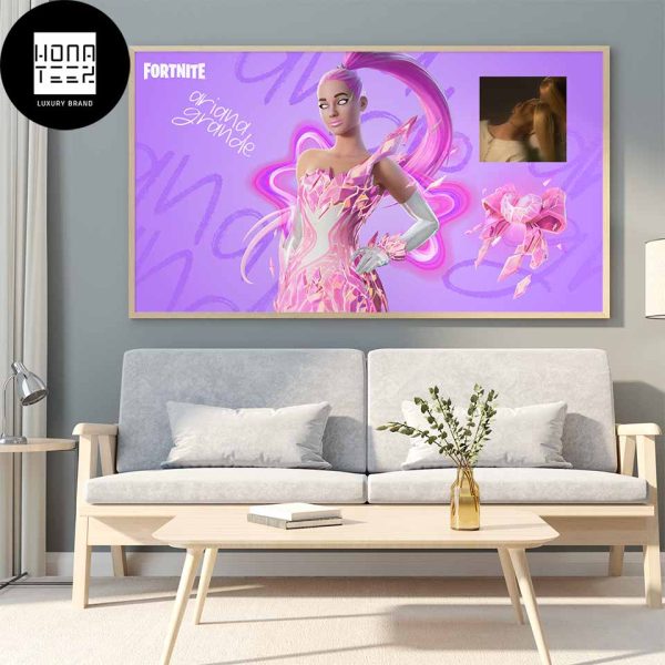Fortnite x Ariana Grande The Rosy Rift Bundle Skin Fan Gifts Home Decor Poster Canvas