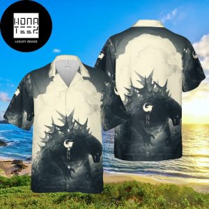 Godzilla Signature Minus One Black And White Cloud 2024 Trending Hawaiian Shirt