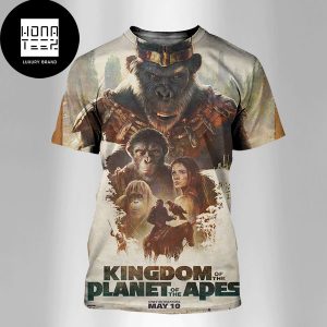 Kingdom Of The Planet Of The Apes In Theater May 10 2024 Fan Gifts All Over Print Shirt