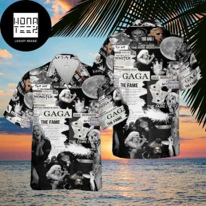 Lady Gaga The Fame Bad Romance Black And White Color 2024 Trending Hawaiian Shirt