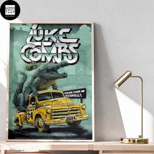 Luke Combs Growin Up And Gettin Old Tour In Jacksonville May 3 And 4 2024 Fan Gifts Home Decor Poster Canvas