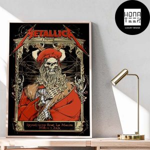 Metallica M72 Milan 29 May 2024 at Ippodromo SNAI La Maura Milan Italy Fan Gifts Home Decor Poster Canvas