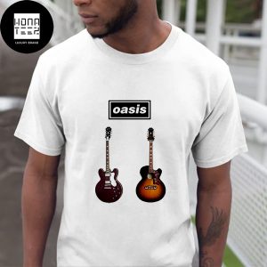 Oasis Two Guitars Of Band Fan Gifts Classic T-Shirt