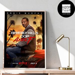 Official Poster For Beverly Hills Cop Axel F Releasing July 3 Fan Gifts Home Decor Poster Canvas