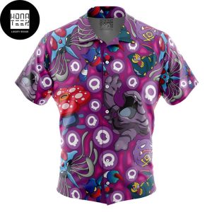 Poison Type Pokemon Purple Color 2024 Trending Hawaiian Shirt