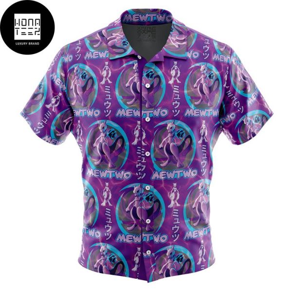 Pokemon Cosmic Mewtwo Trending 2024 Hawaiian Shirt