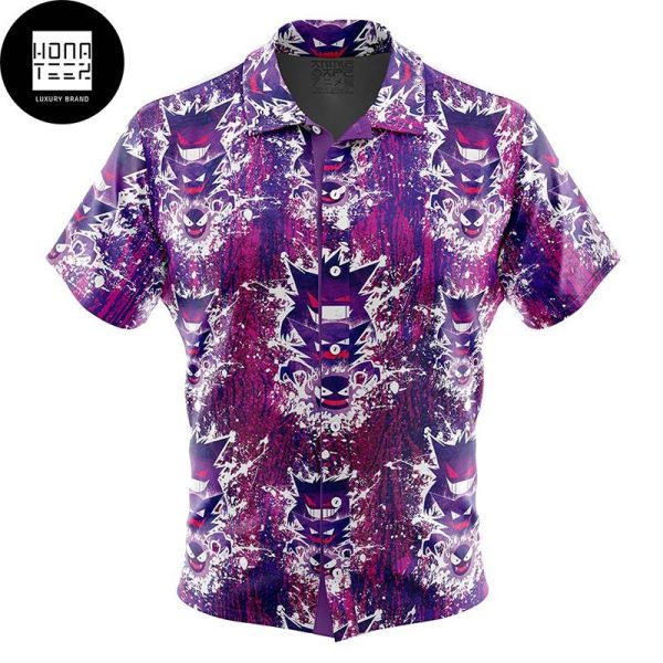 Pokemon Ghostly Evolution Ghastly Haunter Gengar 2024 Trending Hawaiian Shirt