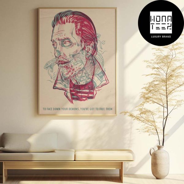 Queens Of The Stone Age Josh Homme To Face Down Your Demons Fan Gifts Home Decor Poster Canvas