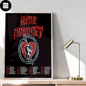 Rise Against 2024 US Tour Date Fan Gifts Home Decor Poster Canvas