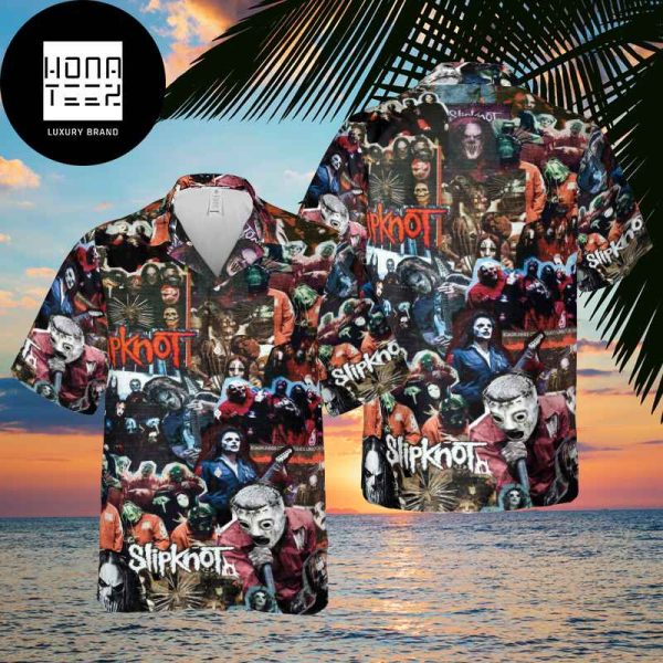 Slipknot Band Collage Vintage Styles 2024 Trending Hawaiian Shirt