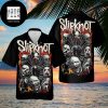 Slipknot Black And Red Flowers 2024 Trendy Hawaiian Shirt