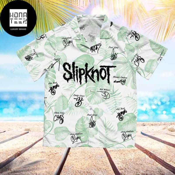 Slipknot With Sign Green Color 2024 Trendy Hawaiian Shirt