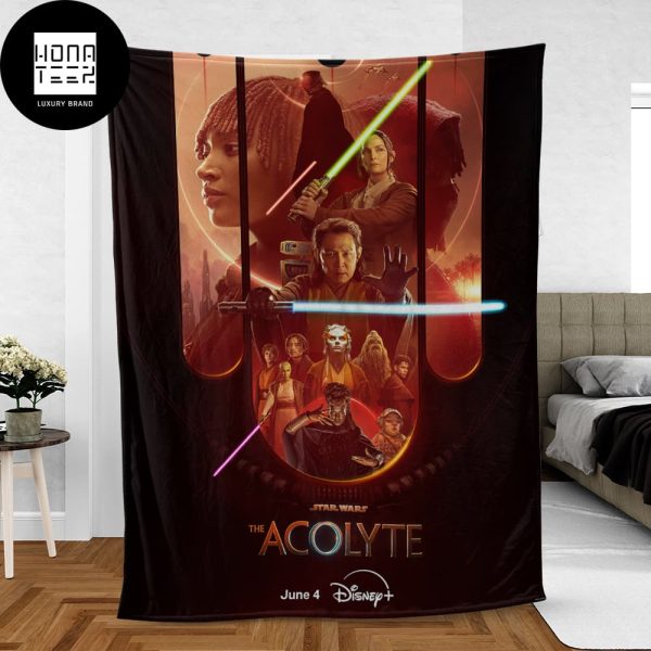 Star Wars The Acolyte New Poster Lightsaber Fan Gifts Queen Bedding Set Fleece Blanket