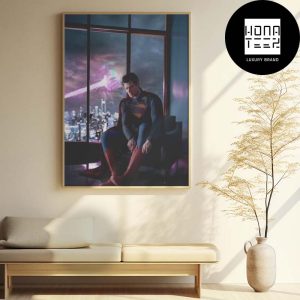 Super Man Movie First Look At David Corenswet Fan Gifts Home Decor Poster Canvas