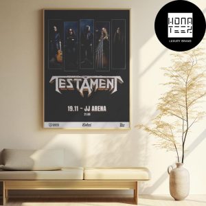 Testament Coming To JJ Arena In Turkey On November 19th 2024 Fan Gifts Home Decor Poster Canvas