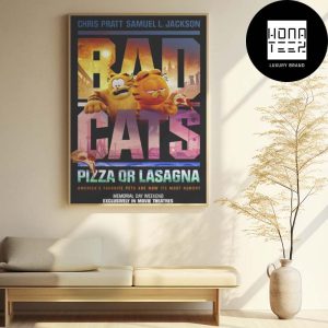 The Garfield Movie Cosplay Bad Boy Movie Pizza Or Lasagna Fan Gifts Home Decor Poster Canvas