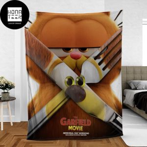 The Garfield Movie Cosplay Deadpool And Wolverine Fan Gifts Luxury Fleece Blanket