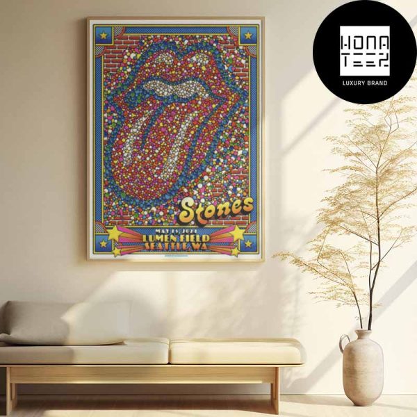 The Rolling Stones At Lumen Field Seattle May 15 2024 Fan Gifts Home Decor Poster Canvas