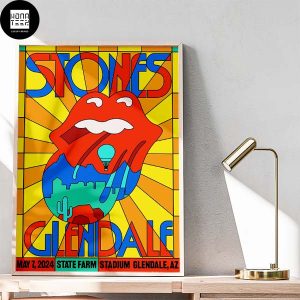 The Rolling Stones Show May 07 2024 State Farm Stadium Glendale AZ Fan Gifts Home Decor Poster Canvas