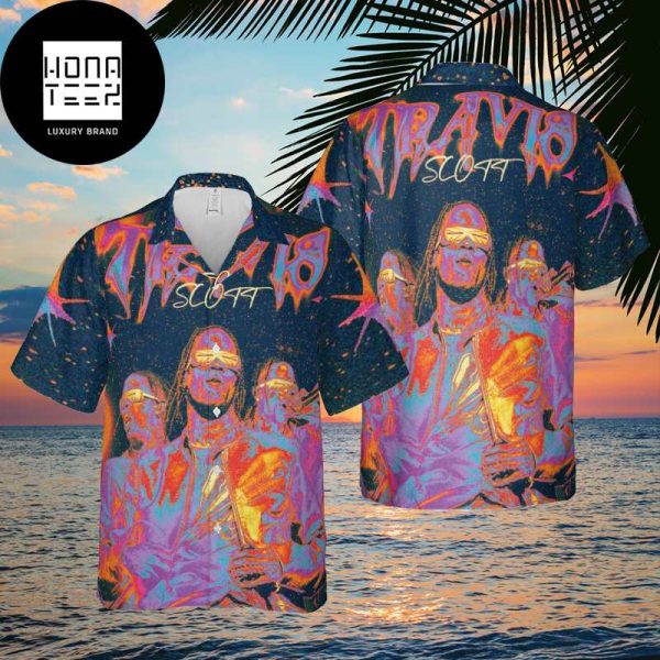 Travis Scott On Galaxy Painting Style 2024 Trending Hawaiian Shirt