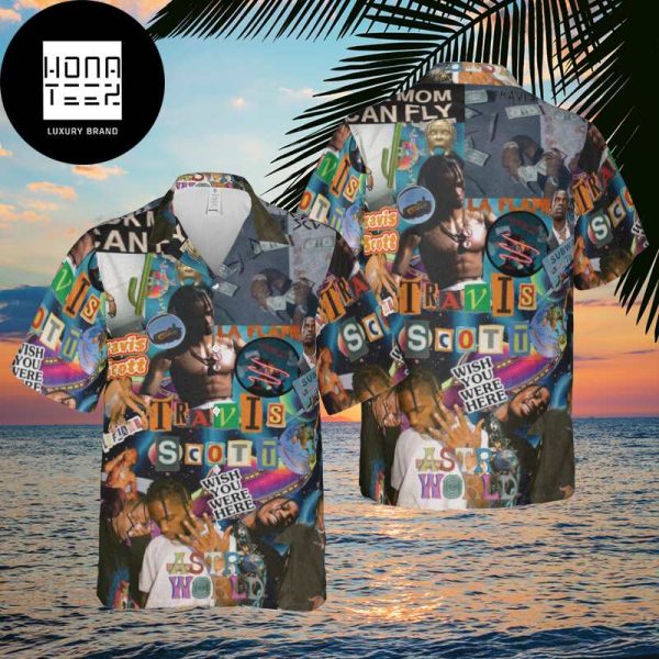 Travis Scott Wish You Were Here Aesthetic Design 2024 Trending Hawaiian Shirt