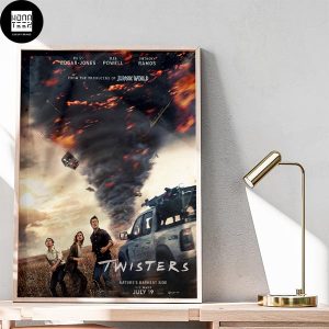 Twisters Movie New Poster In theaters on July 19 2024 Fan Gifts Home Decor Poster Canvas