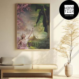 WICKED Movie New Poster Ariana Grande’s Glinda and Cynthia Erivo’s Elphaba Fan Gifts Home Decor Poster Canvas