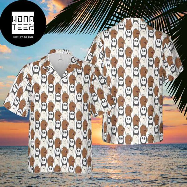 We Bare Bears Cute Pattern 2024 Trendy Hawaiian Shirt