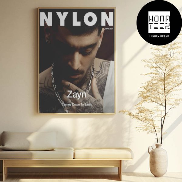Zayn On Nylon Mag 2024 Comes Down To Earth Fan Gifts Home Decor Poster Canvas