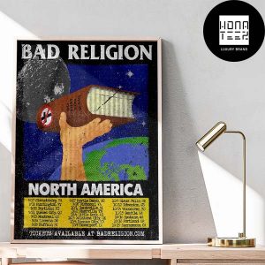 Bad Religion North America Tour Date 2024 Fan Gifts Home Decor Poster Canvas