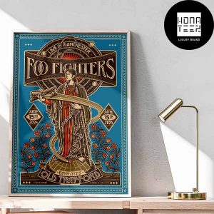 Foo Fighters At Emirates Old Trafford On June 15th 2024 Fan Gifts Home Decor Poster Canvas
