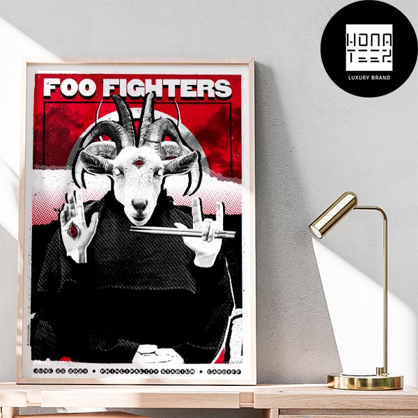 Foo Fighters at Principality Stadium Cardiff Wales on June 25 2024 Fan Gifts Home Decor Poster Canvas