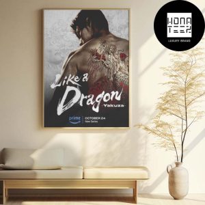 Like a Dragon Yakuza Live Action Series Release On October 24 On Prime Video Fan Gifts Home Decor Poster Canvas