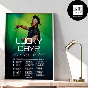 Lucky Daye The Algorithm Tour 2024 Tour Date Fan Gifts Home Decor Poster Canvas
