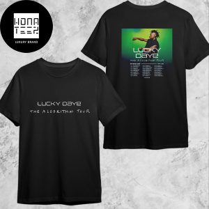 Lucky Daye The Algorithm Tour 2024 Tour Date Fan Gifts Two Sides Unisex T-Shirt