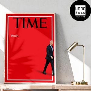 New TIME Magazine Cover Joe Biden Panic Fan Gifts Home Decor Poster Canvas