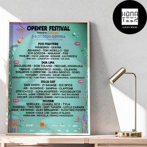 Open’er Festival 2024 Lineup In Gdynia Fan Gifts Home Decor Poster Canvas