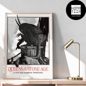 Queens Of The Stone Age The End Is Nero Tour June 11 2024 Sporthalle Hamburg Fan Gifts Home Decor Poster Canvas