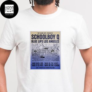 ScHoolboy Q Blue Lips Los Angeles Aug 2024 Fan Gifts T-Shirt