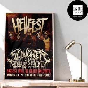 Slaughter To Prevail on Hellfest Summer Open Air 2024 27th June Fan Gifts Home Decor Poster Canvas